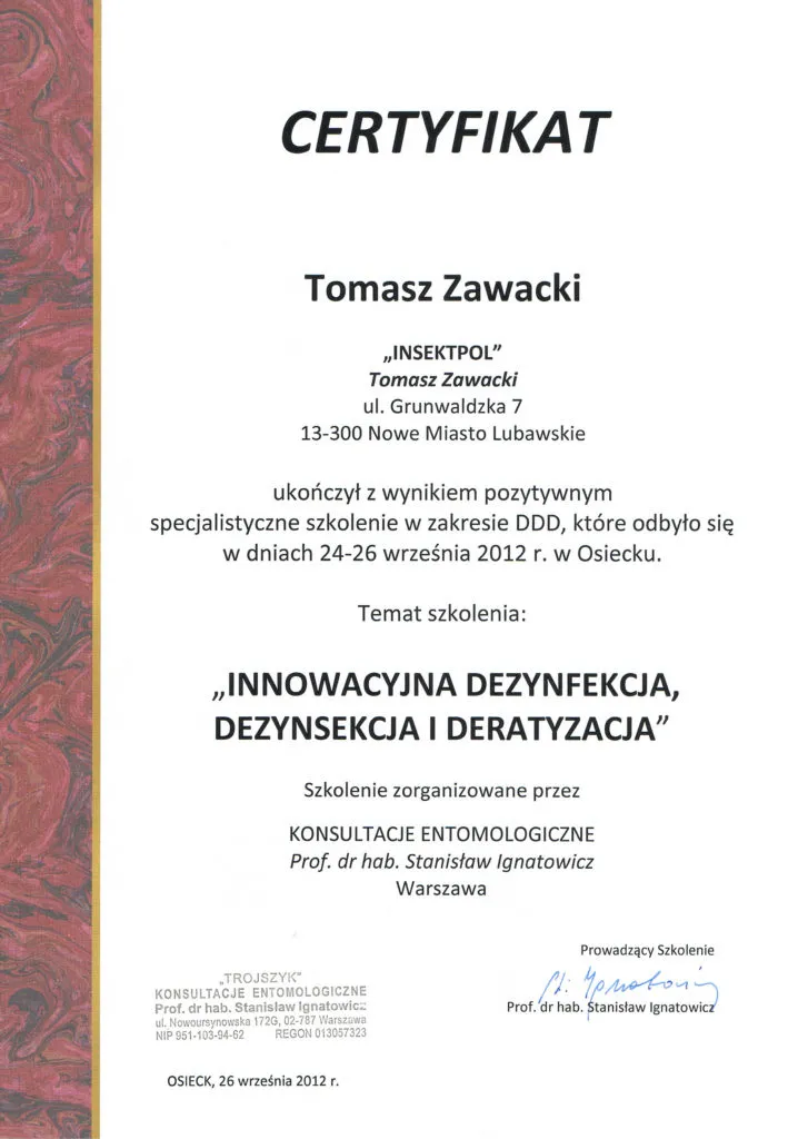 Innowacyjna dezynfekcja, dezynsekcja i deratyzacja